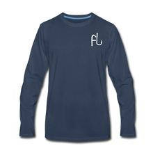 Load image into Gallery viewer, Flip Lures Long Sleeve T-Shirt w/ White Logo - navy
