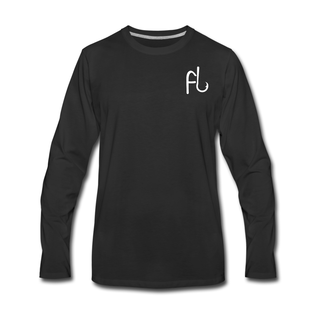 Flip Lures Long Sleeve T-Shirt w/ White Logo - black