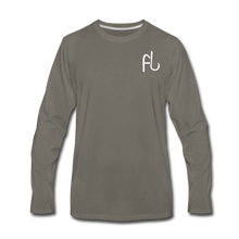 Load image into Gallery viewer, Flip Lures Long Sleeve T-Shirt w/ White Logo - asphalt gray
