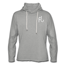 Load image into Gallery viewer, Flip Lures White Logo Unisex Lightweight Terry Hoodie - heather gray
